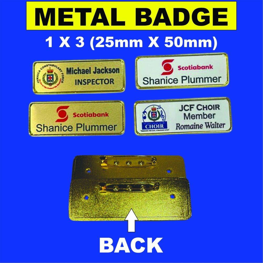 METAL BADGES 3/4 X 2.5 - Image 2