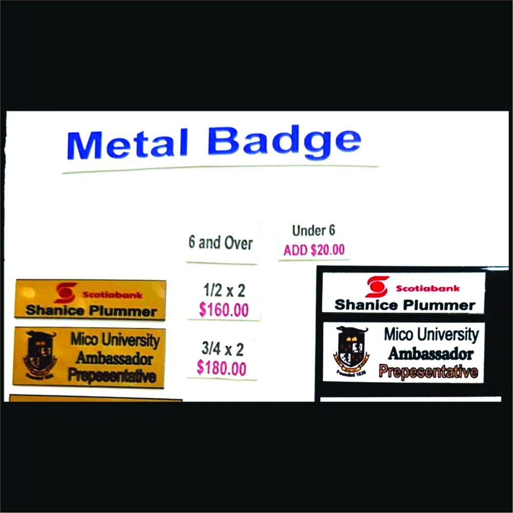 METAL BADGES